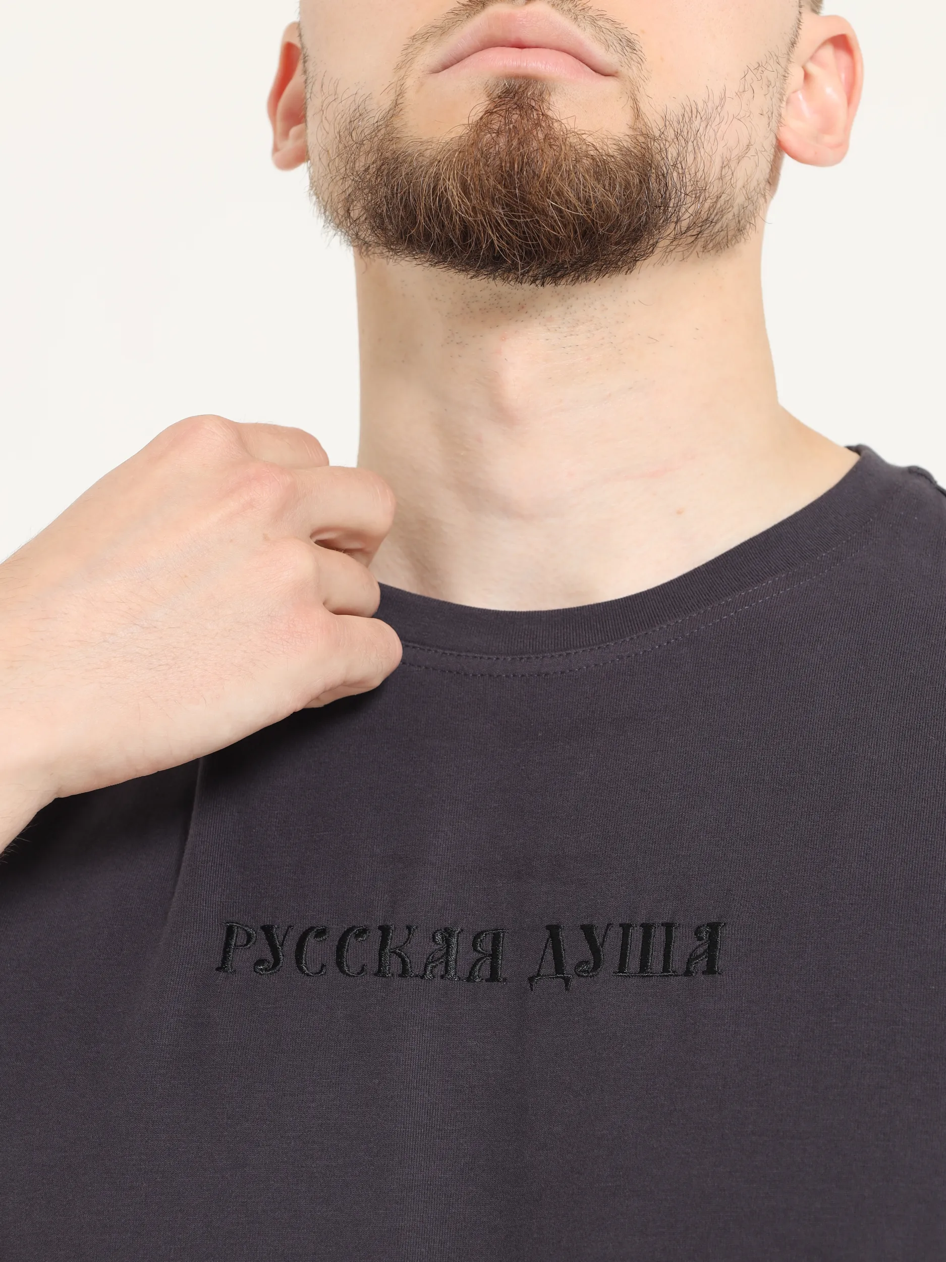 Футболка классическая РД антрацит — изображение 4